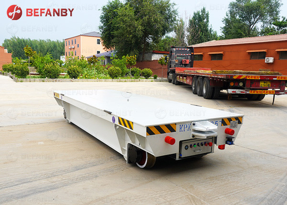 Electric Flatbed 10 Ton Industrial Transfer Trolley