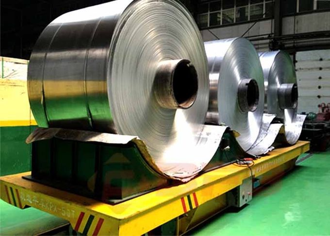 Industrielle spulenschienenverkehrlaufkatze der schweren Last Stahlfür Aluminiumfabrik treffen zu