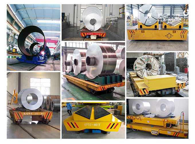Plattform-Übergangswagen Chinas elektrischer für Schiene 15 Ton Aluminium Coils Handling