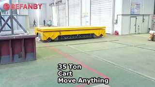 35-Tonnen-Transferwagen auf Querschienenbetrieb, professioneller Transportwagen mit Batterielift