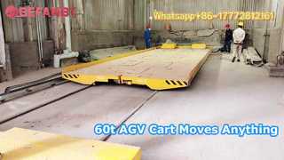 Customized Power Supply Method RGV,Heavy Load 60t Rail Transfer Cart