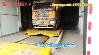 Maßgeschneiderter elektrischer Transferwagen auf Schiene, mobiler 50T-Rollentransferwagen