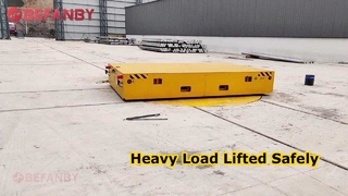 Maßgeschneiderter Schienen-Drehtisch-Transferwagen, zwei Transferwagen koordinieren und docken miteinander an