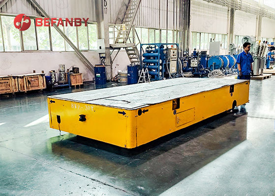 30 Ton Steerable Flexible Trackless Transfer Cart with Customized Load Capacity and High Strength Steel