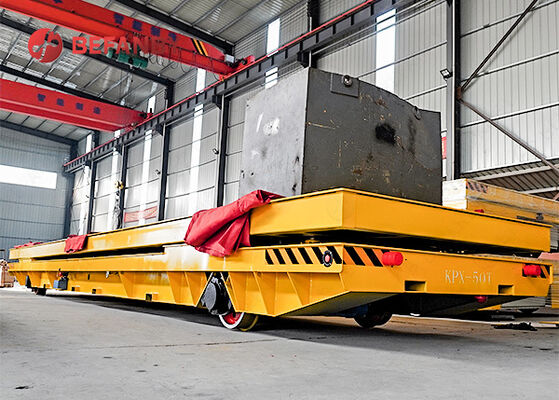 50 Ton Double Countertop Railway Transfer Cart With Lifting Function