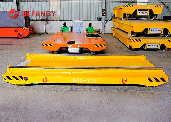 Capacity 10T Rail Transfer Cart With Chain Convey