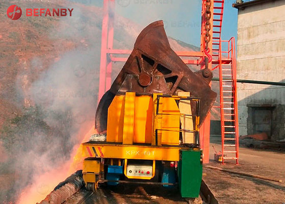 Heavy Load Explosion Proof Transfer Cart With Automatic Dumping Device