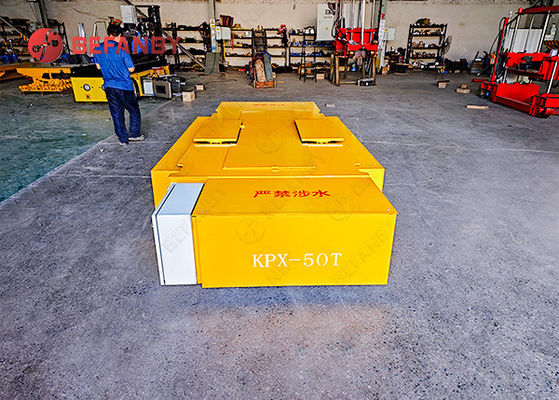 10 Ton Long Lifetime Steel Welding Frame Battery Transfer Cart With Battery Operated Power