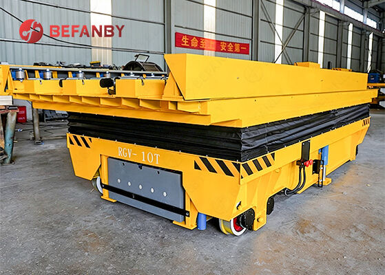 Capacity 10T Rail RGV Transfer Cart With Lift Device
