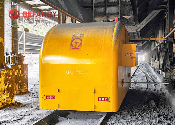 Für die Bahnwartung benutzte Transferschuh mit großer Kapazität