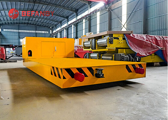 Customized Table Size Electrical Rail Transport Cart With Remote Control