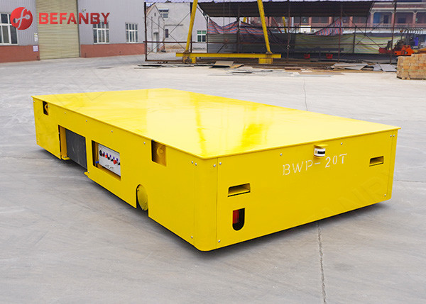 Batterie automatisierter Übergangsschwere Lasts-Wagen Railless 15 Tonnen